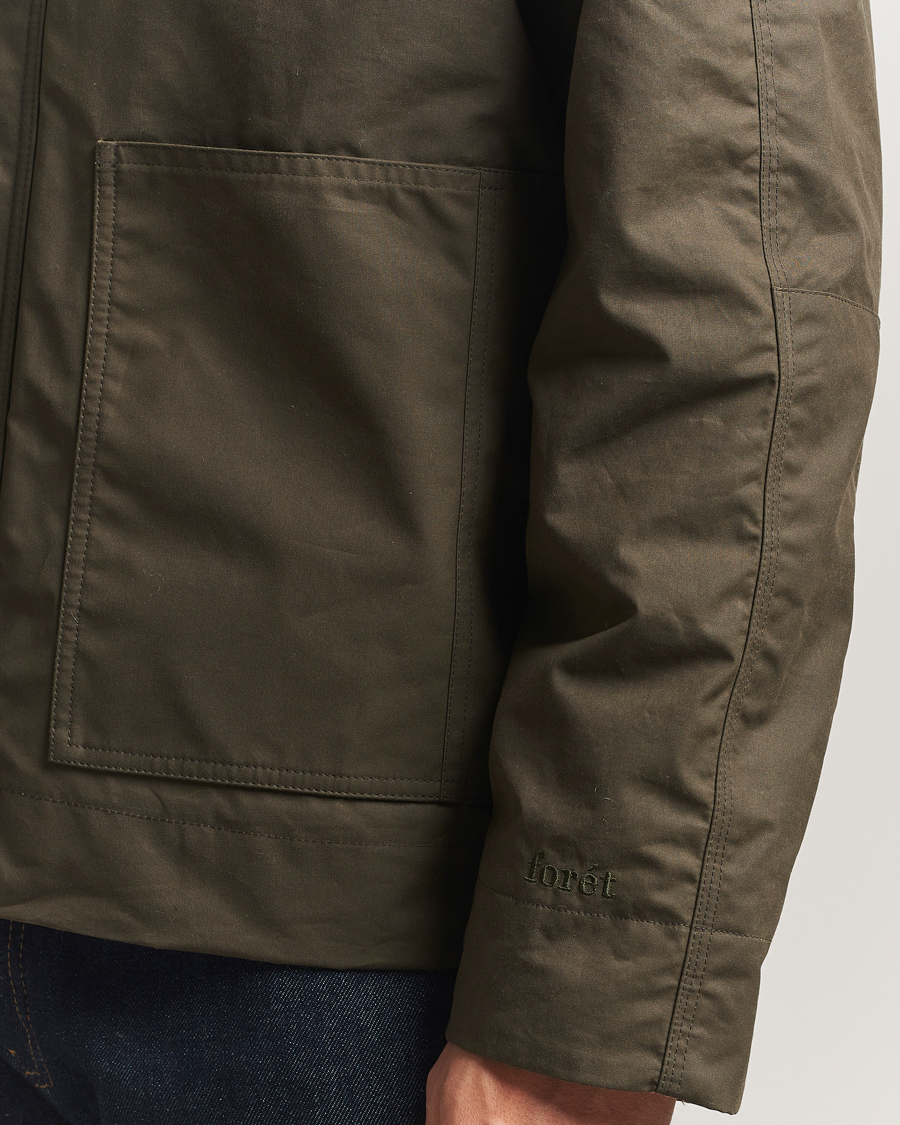 Men | Coats & Jackets | Forét | Aspen Oilskin Jacket Army