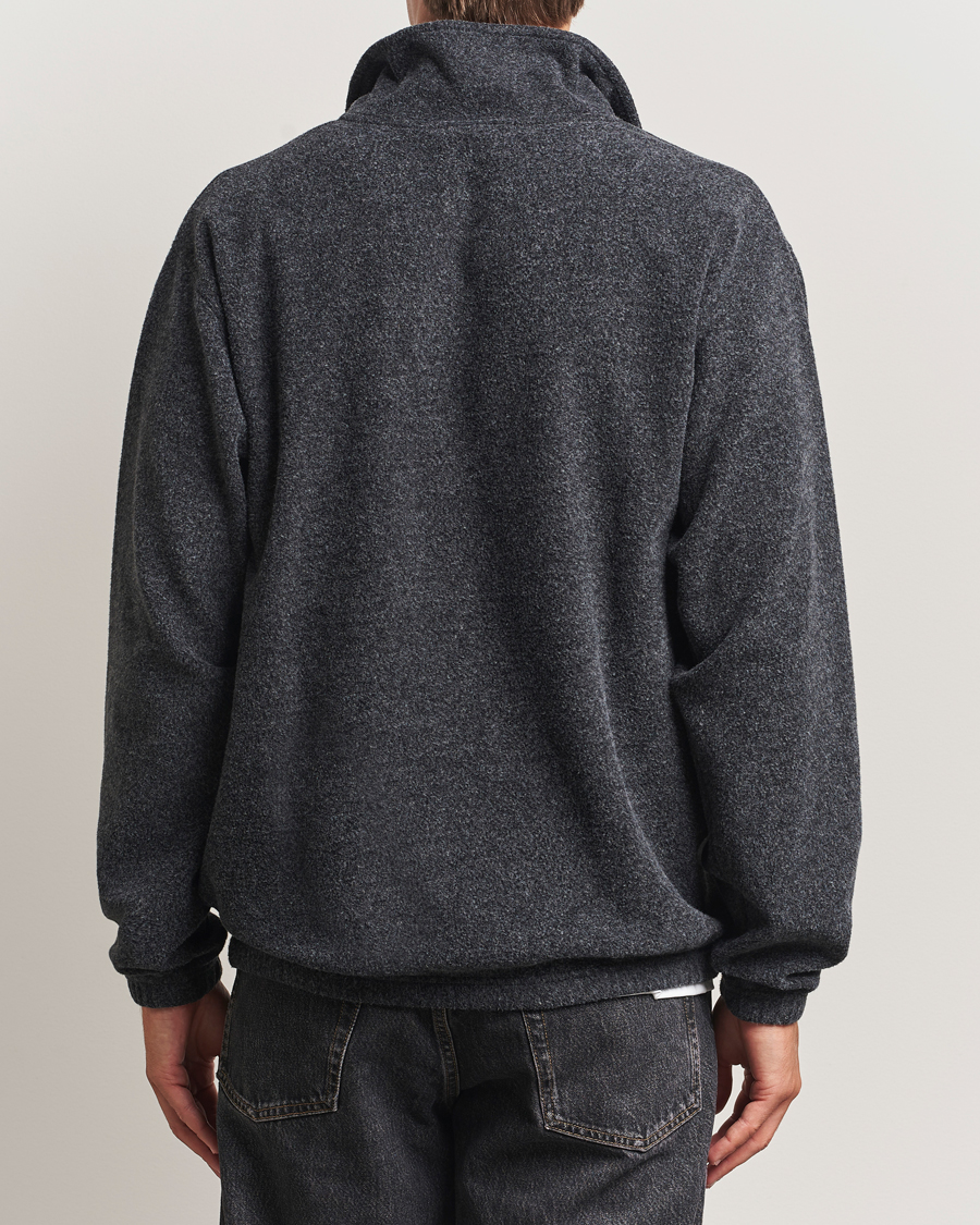 Men | Sweaters & Knitwear | Forét | Elm Half Zip Sweatshirt Dark Grey Melange