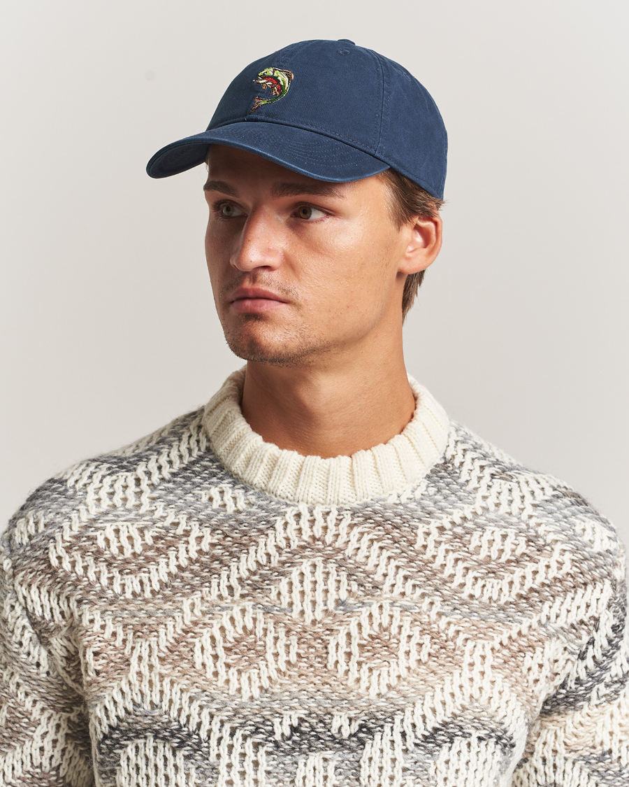 Men | Hats & Caps | Forét | Fish Washed Cap Navy