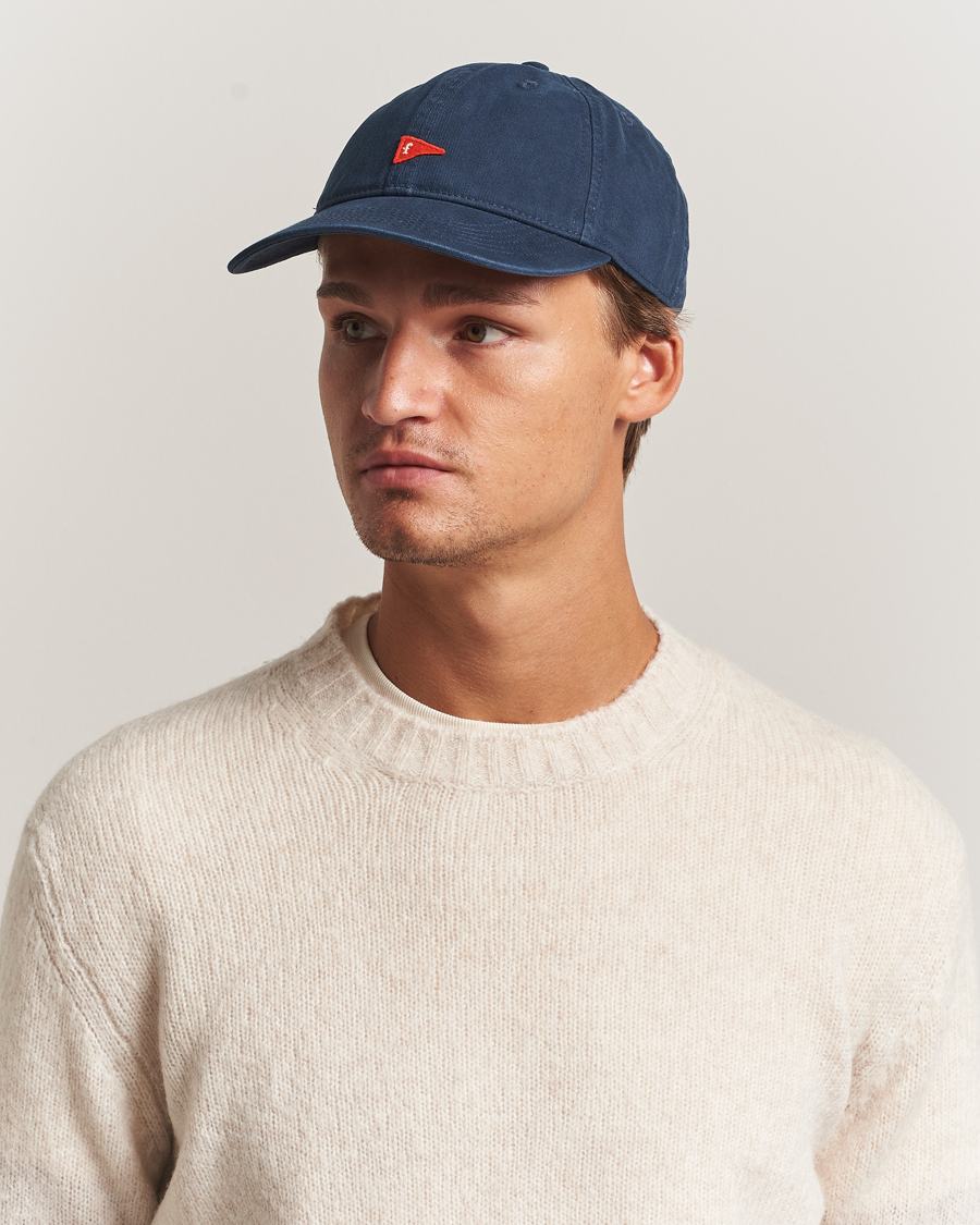 Men | Hats & Caps | Forét | Flag Washed Cap Navy