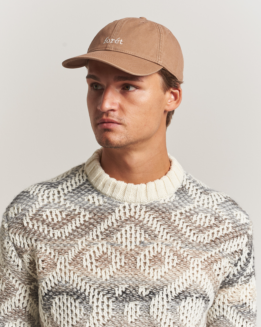 Men | Hats & Caps | Forét | Hawk Washed Cap Burnt Khaki