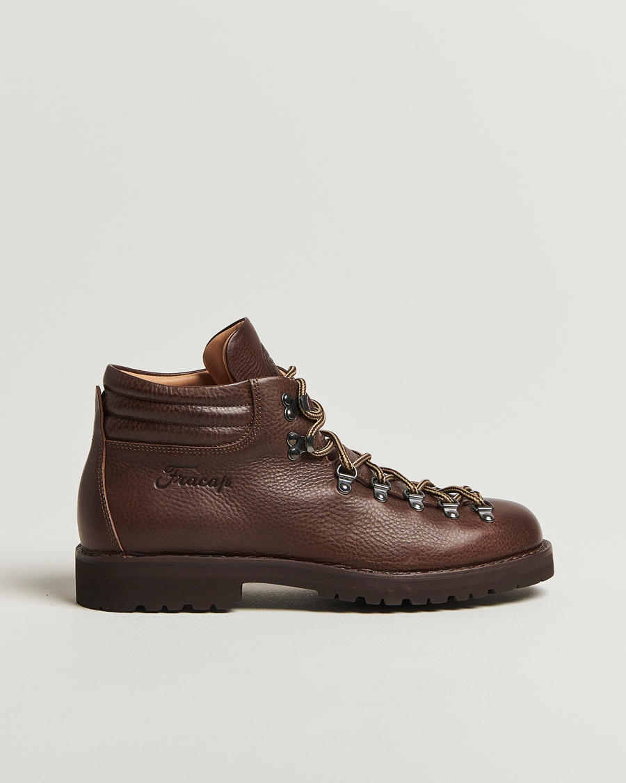 Men | Boots | Fracap | M127 Grained Leather Boot Dark Brown