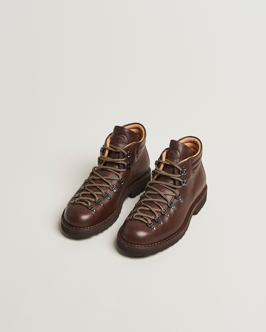 Men | Boots | Fracap | M127 Grained Leather Boot Dark Brown