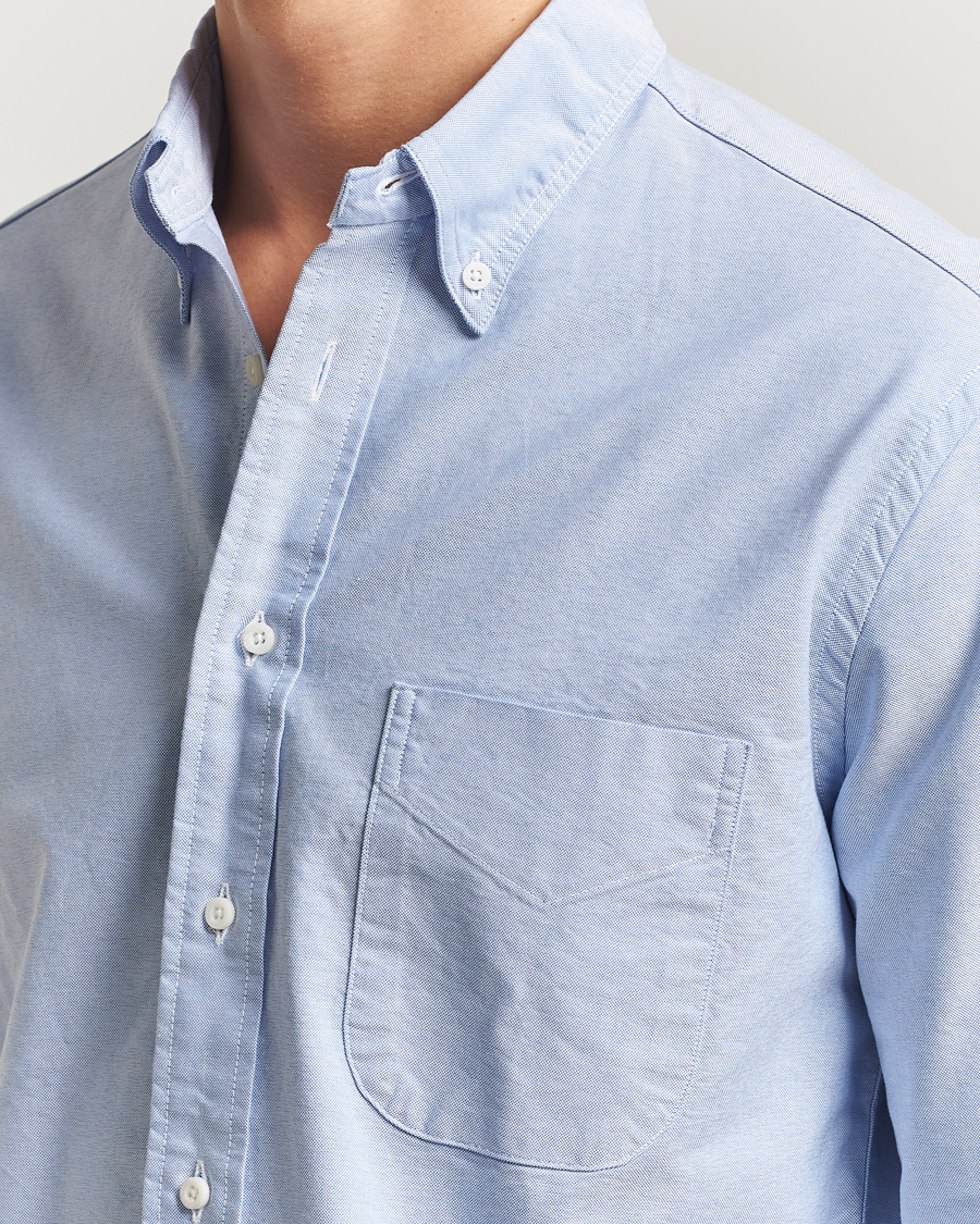 Men | Shirts | Gitman Vintage | Oxford Button Down Shirt Light Blue