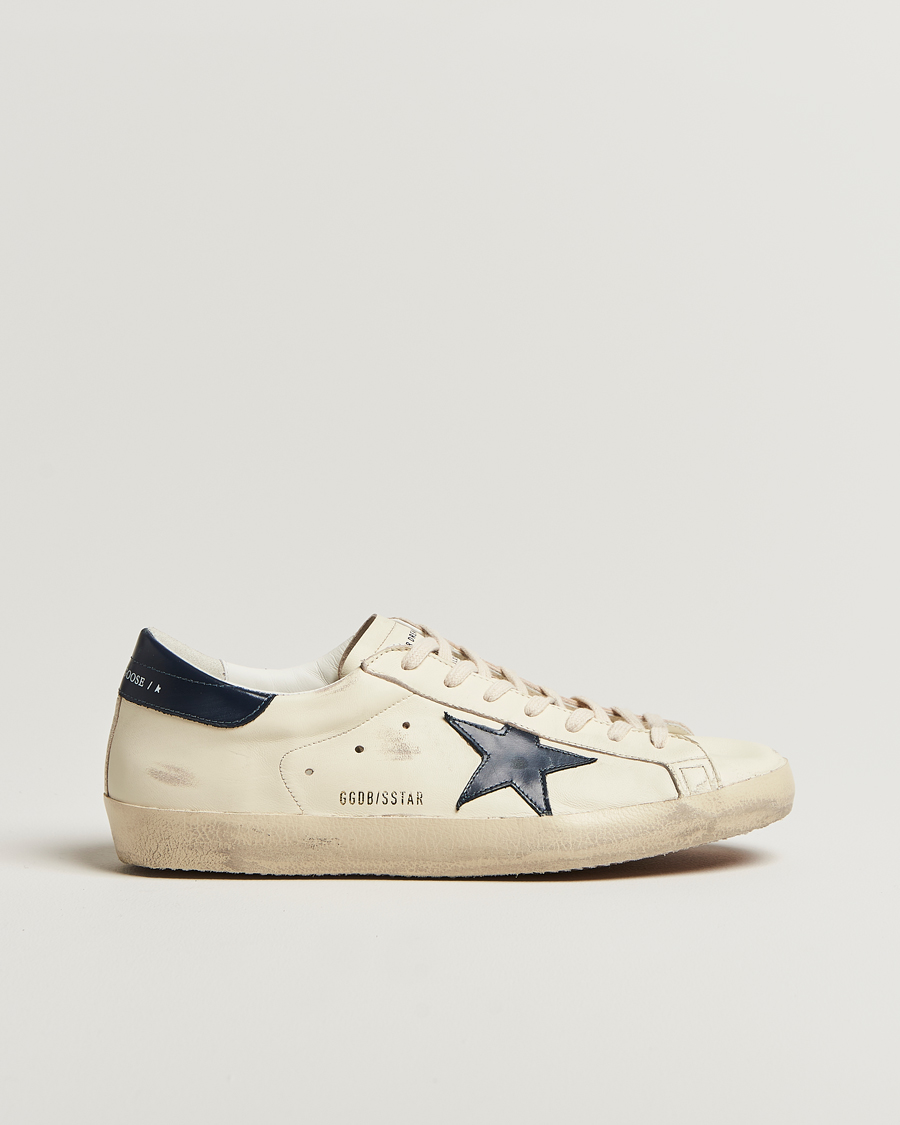 Men | Sneakers | Golden Goose | Super-Star Sneakers White/Navy