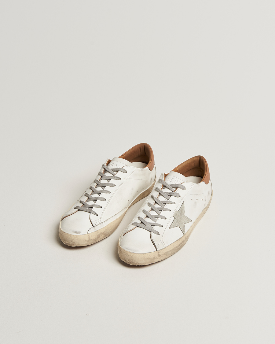 Men | Sneakers | Golden Goose | Super-Star Sneakers White/Light Brown