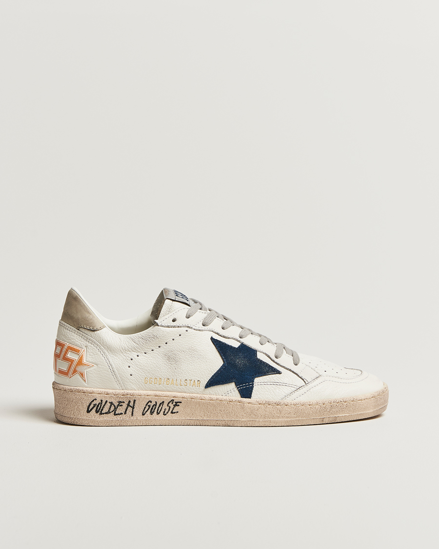 Men | Sneakers | Golden Goose | Ball Star Sneakers White/Navy