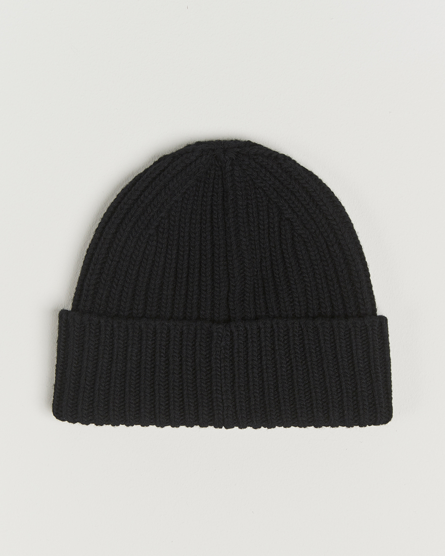 Men | Beanies | Golden Goose | Rib Wool Beanie Black