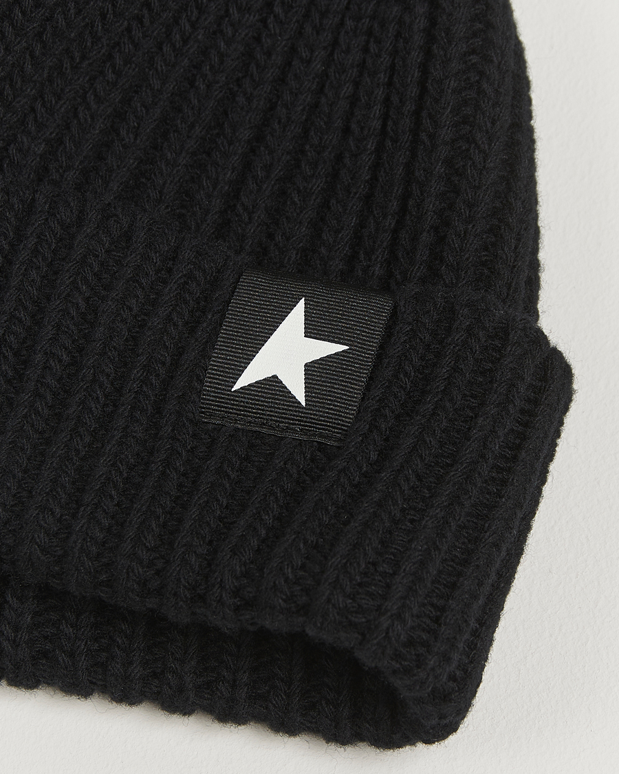 Men | Beanies | Golden Goose | Rib Wool Beanie Black