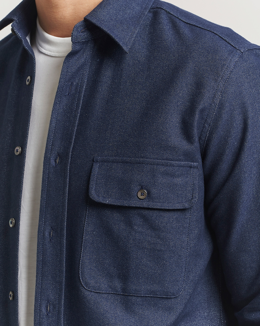 Men | Shirts | Grigio | Heavy Twill Overshirt Navy