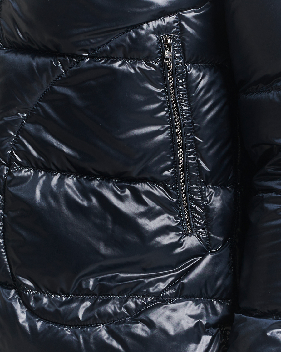 Men | Coats & Jackets | Herno | Piumino Nylon Bomber Navy