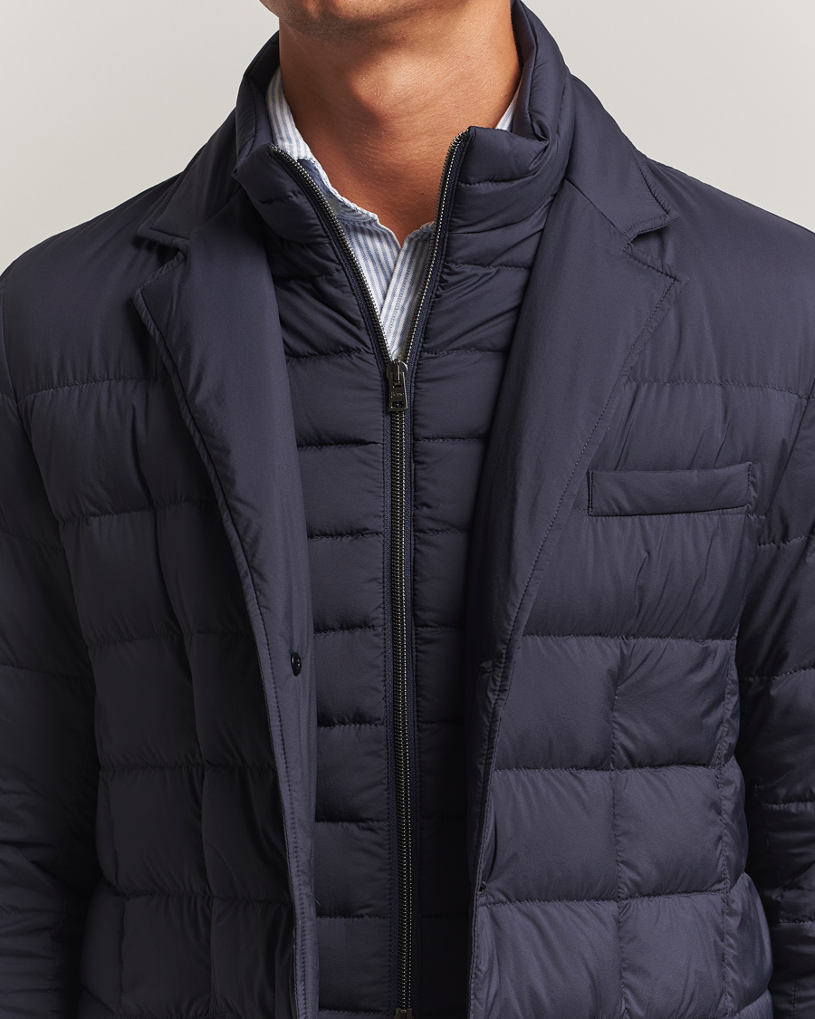Men | Coats & Jackets | Herno | Nylon Down Blazer Navy