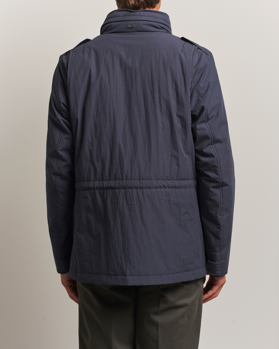 Men | Coats & Jackets | Herno | Soft Nylon Field Jacket Navy