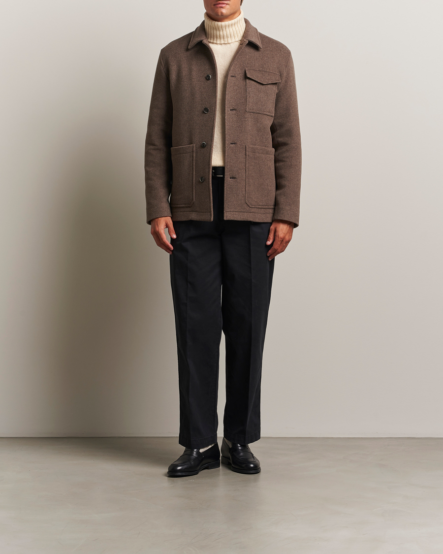 Men | Coats & Jackets | Herno | Soft Wool Field Jacket Beige