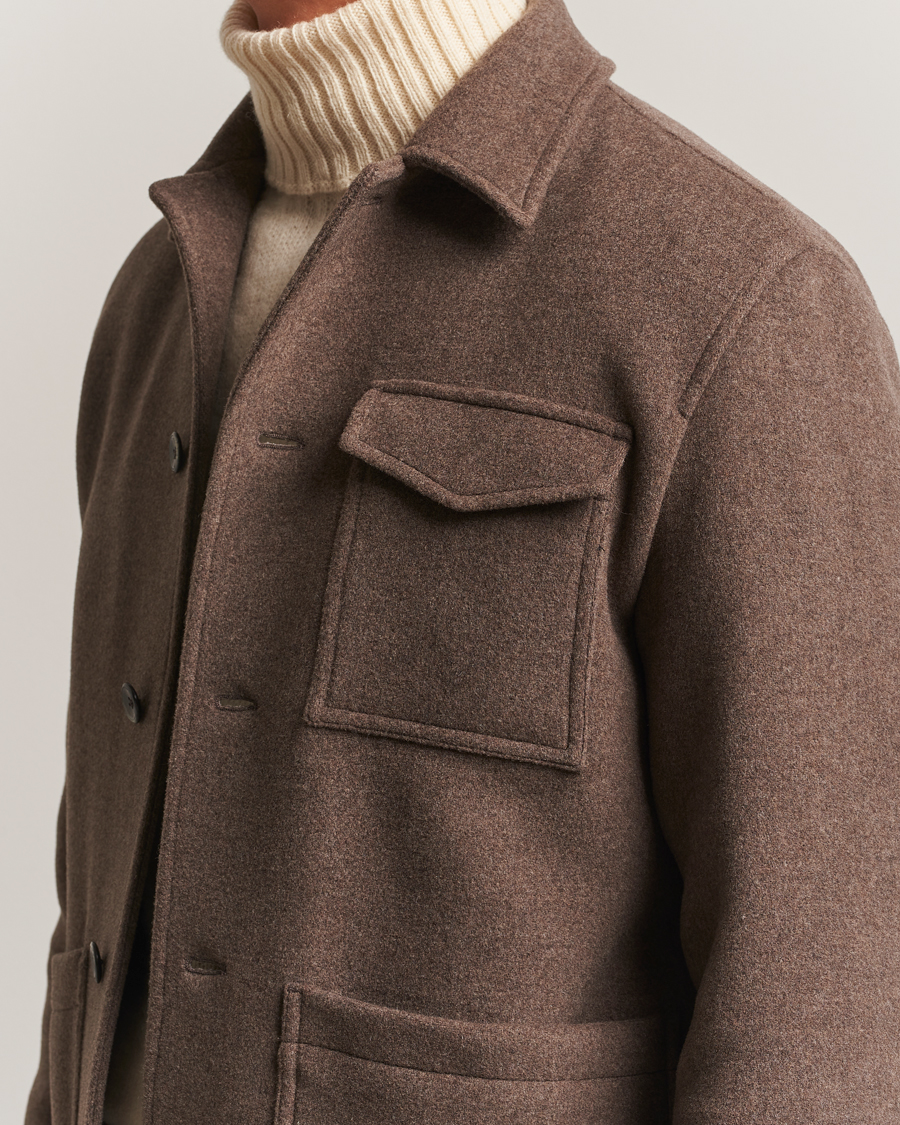 Men | Coats & Jackets | Herno | Soft Wool Field Jacket Beige