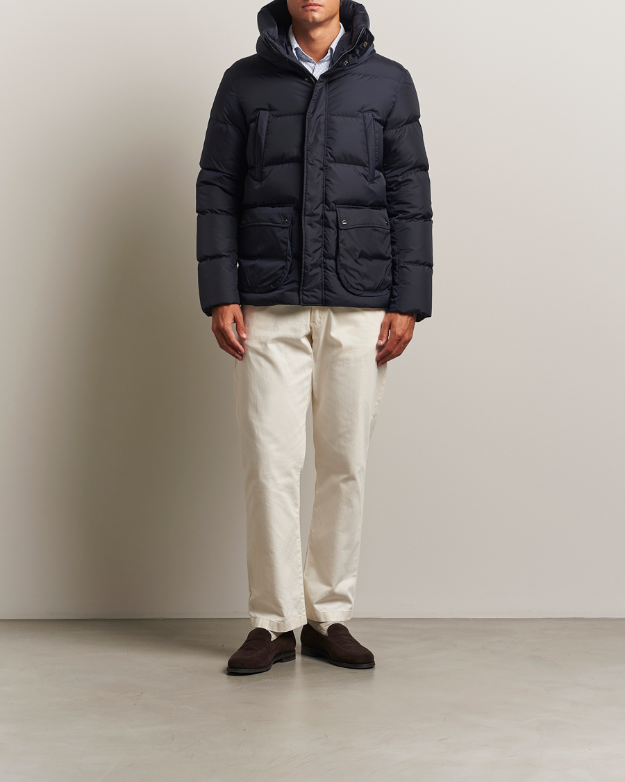 Men | Coats & Jackets | Herno | Chamonix Down Parka Navy