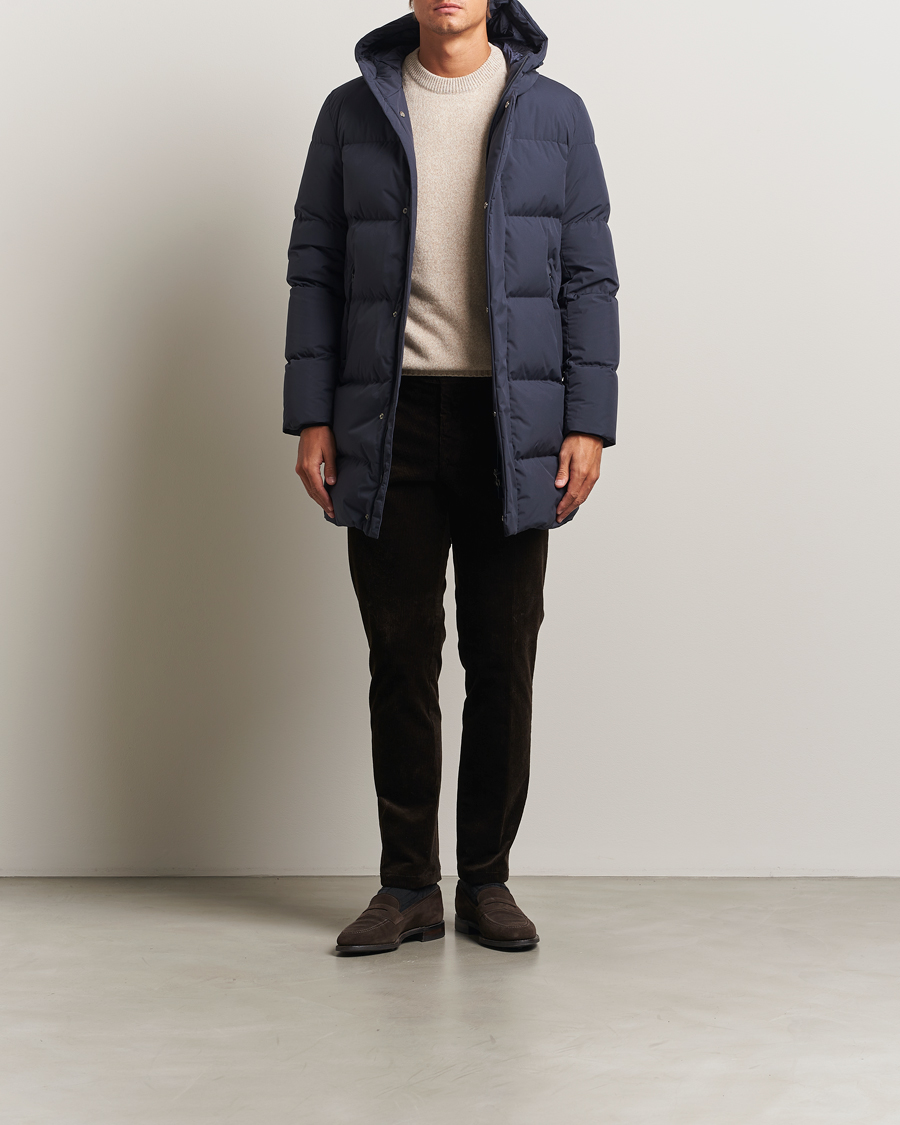 Men | Coats & Jackets | Herno | Waterproof Down Parka Navy