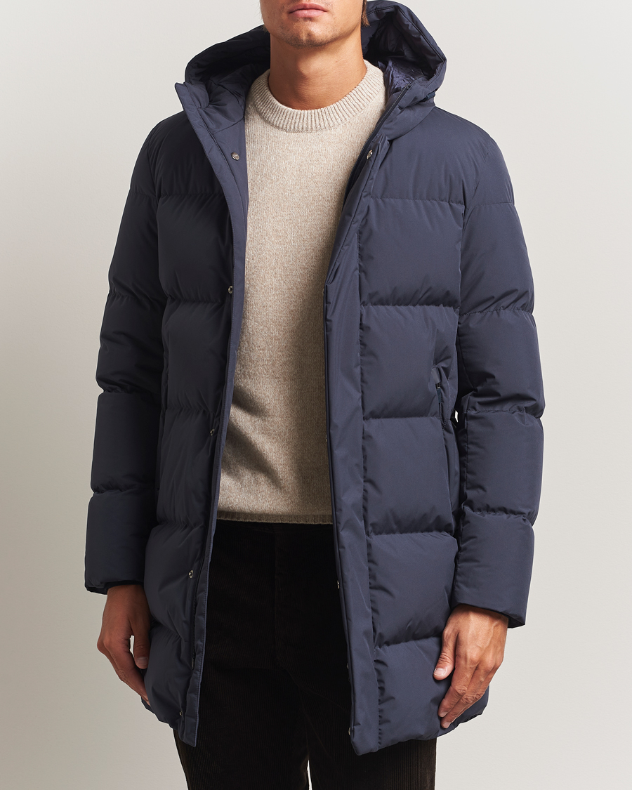 Men | Coats & Jackets | Herno | Waterproof Down Parka Navy