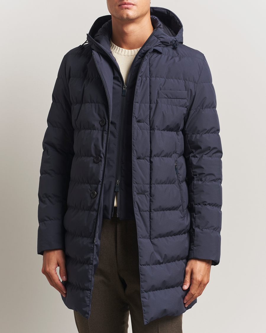 Men | Coats & Jackets | Herno | Waterproof Down Coat Navy