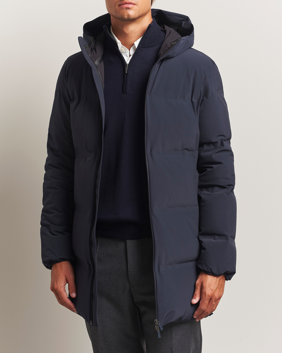 Men | Coats & Jackets | Herno | Waterproof Stretch Down Parka Navy