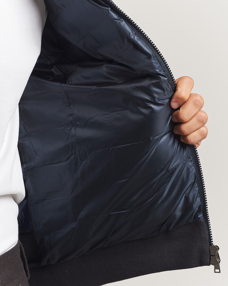 Men | Coats & Jackets | Herno | Hybrid Full Zip Cardigan Navy