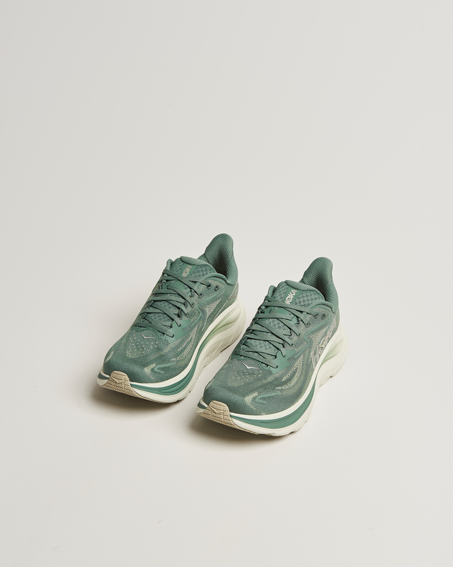 Men | Running shoes | Hoka | One Clifton 10 Running Sneakers Fern/Truffle Salt