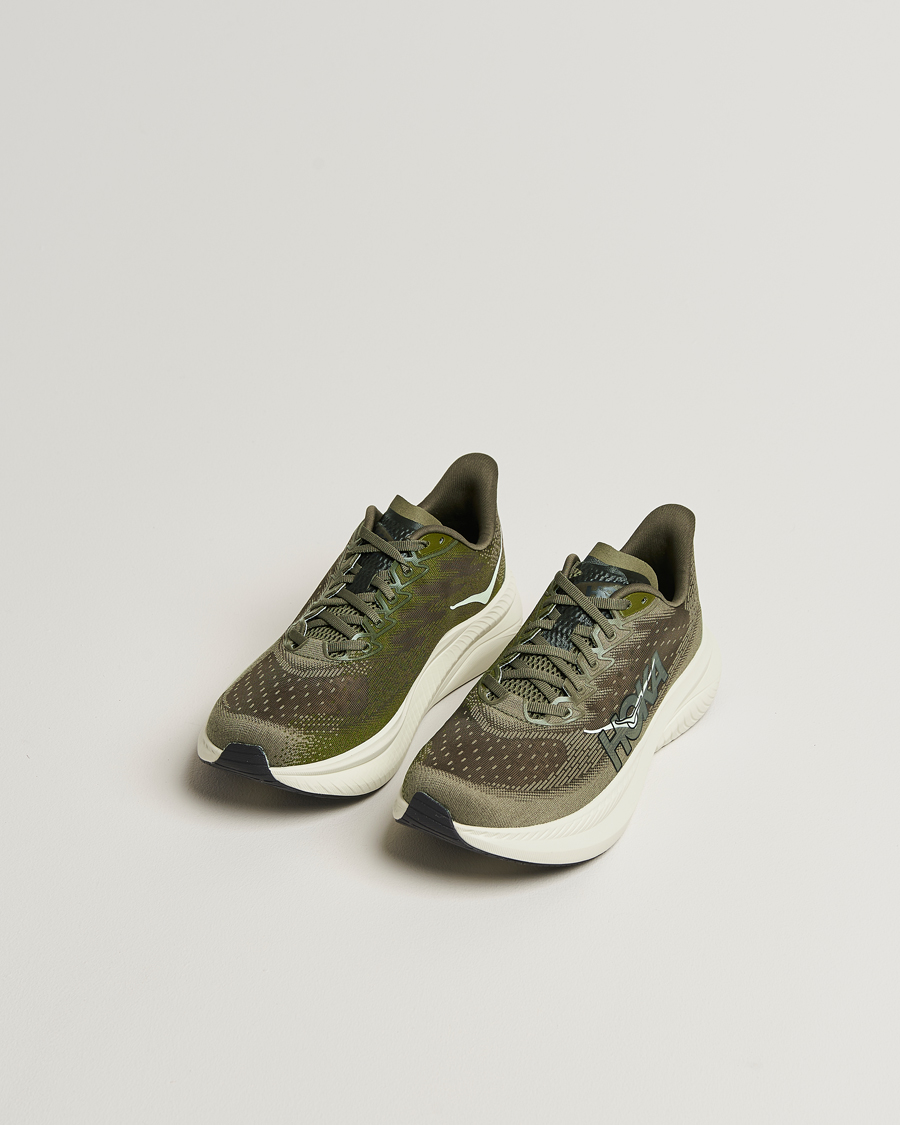 Men | Running shoes | Hoka | One Mach 6 Running Sneakers Antique Olive/Truffle Salt