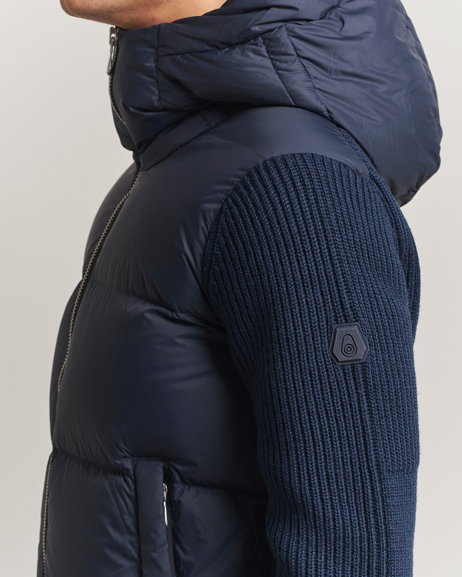 Men | Coats & Jackets | Sail Racing | Ridge Knitted Hybrid Jacket Dark Navy