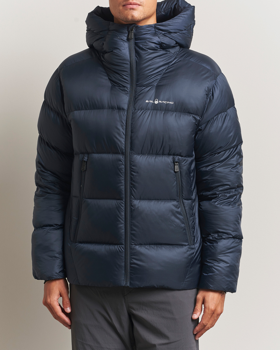 Men | Coats & Jackets | Sail Racing | Cloud Down Hooded Jacket Dark Navy