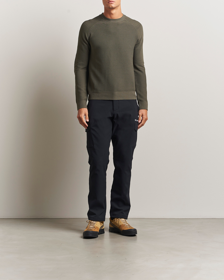 Men | Sweaters & Knitwear | Sail Racing | Element Seamless Crew Neck Mud Green