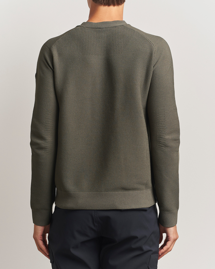 Men | Sweaters & Knitwear | Sail Racing | Element Seamless Crew Neck Mud Green