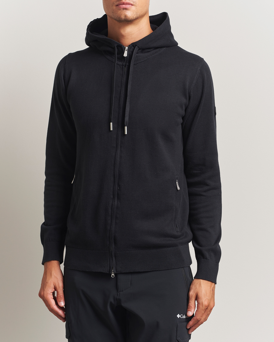 Men | Sweaters & Knitwear | Sail Racing | Bowman Knitted Full Zip Hoodie Carbon