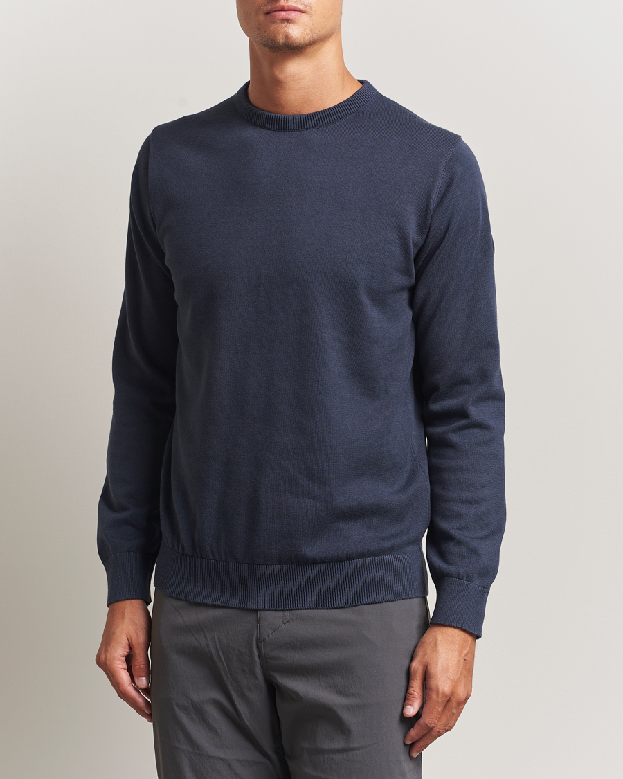 Men | Sweaters & Knitwear | Sail Racing | Bowman Knitted Crew Neck Navy