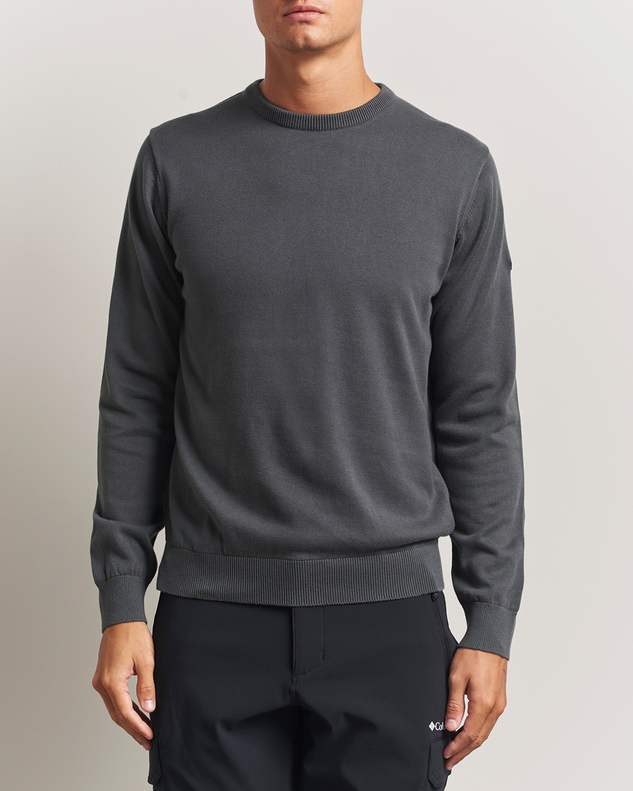 Men | Sweaters & Knitwear | Sail Racing | Bowman Knitted Crew Neck Aurora Green