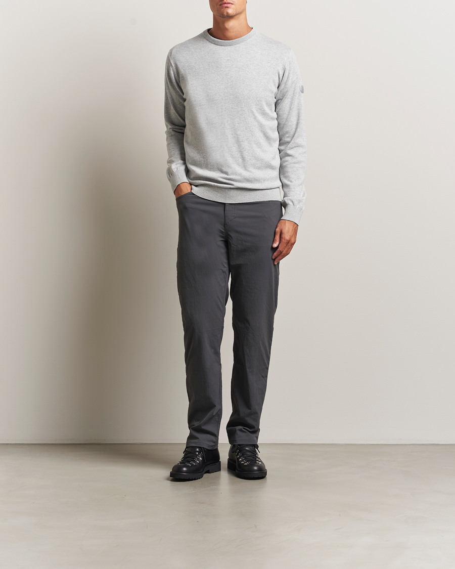 Men | Sweaters & Knitwear | Sail Racing | Bowman Knitted Crew Neck Grey Melange