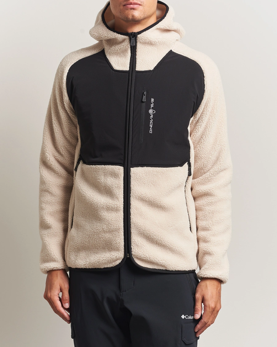 Men | Sweaters & Knitwear | Sail Racing | Patrol Pile Full Zip Hoodie Ivory