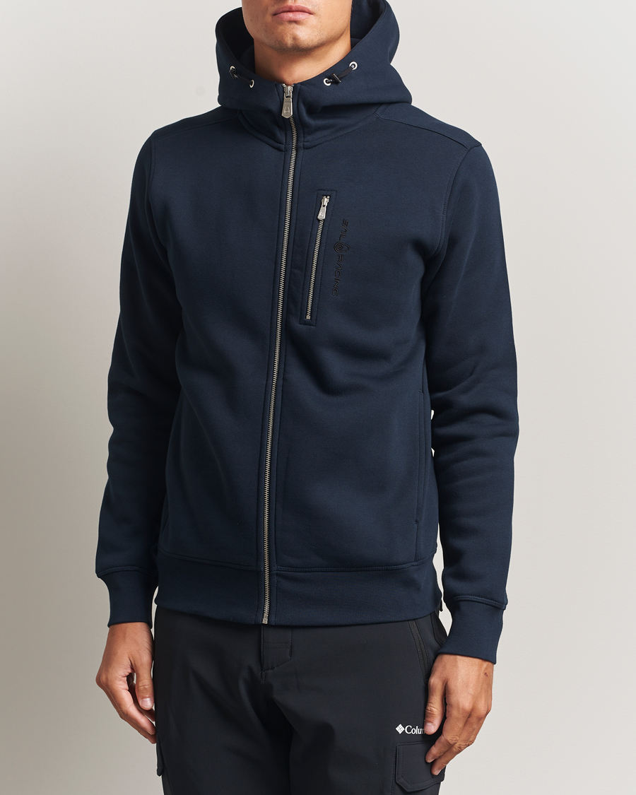 Men | Sweaters & Knitwear | Sail Racing | Bowman Full Zip Hoodie Dark Navy