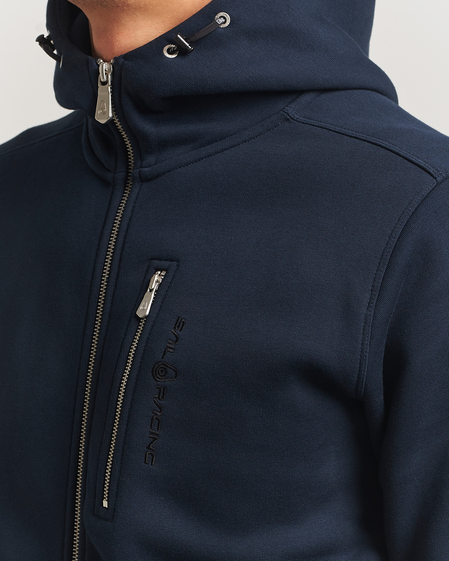 Men | Sweaters & Knitwear | Sail Racing | Bowman Full Zip Hoodie Dark Navy