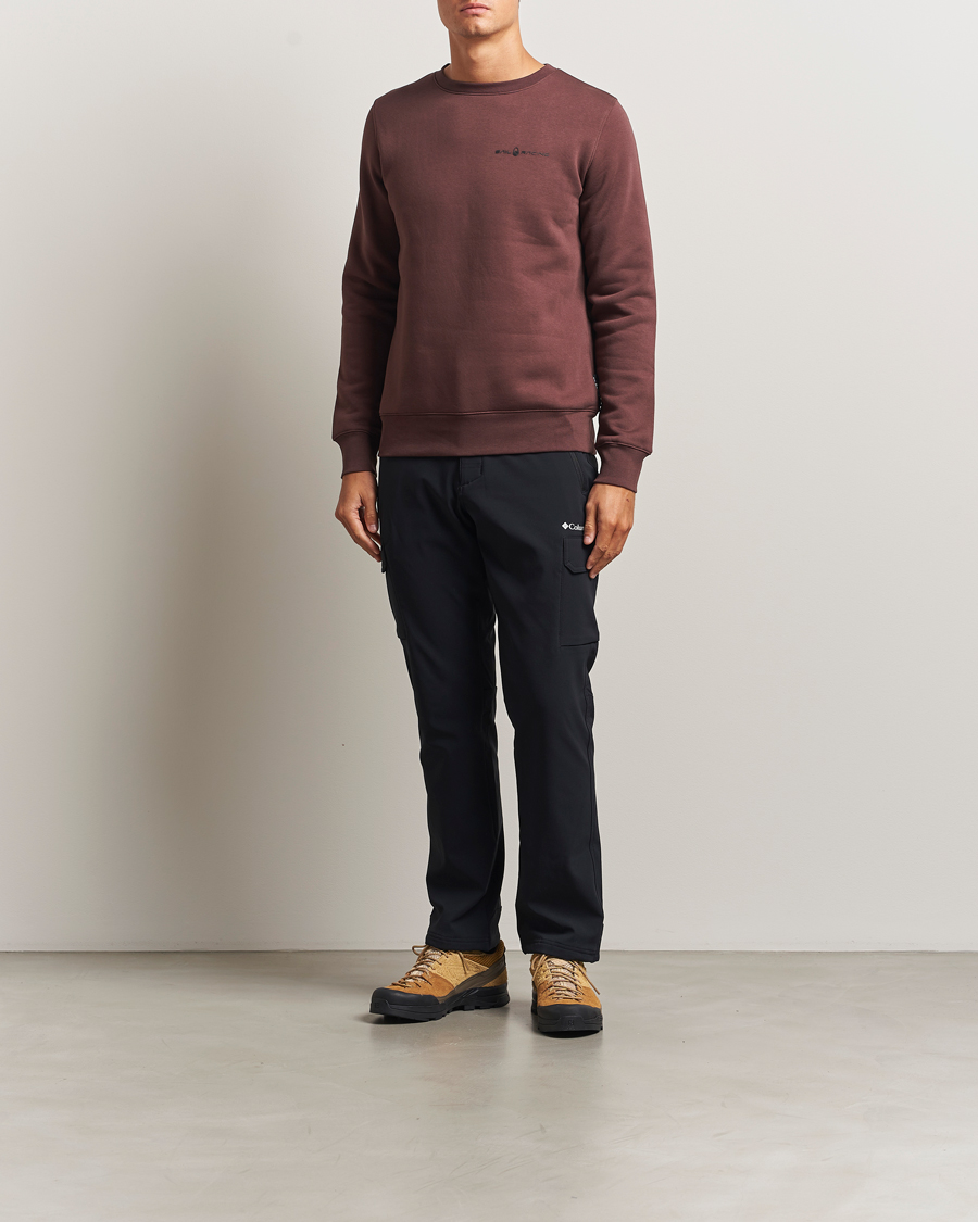 Men | Sweaters & Knitwear | Sail Racing | Bowman Crew Neck Sweatshirt Dark Brown