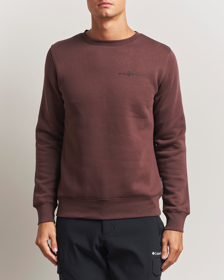 Men | Sweaters & Knitwear | Sail Racing | Bowman Crew Neck Sweatshirt Dark Brown