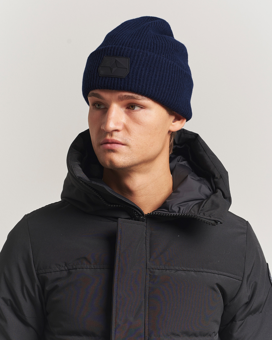 Men | Beanies | Sail Racing | Ridge Wool Knitted Beanie Dark Navy