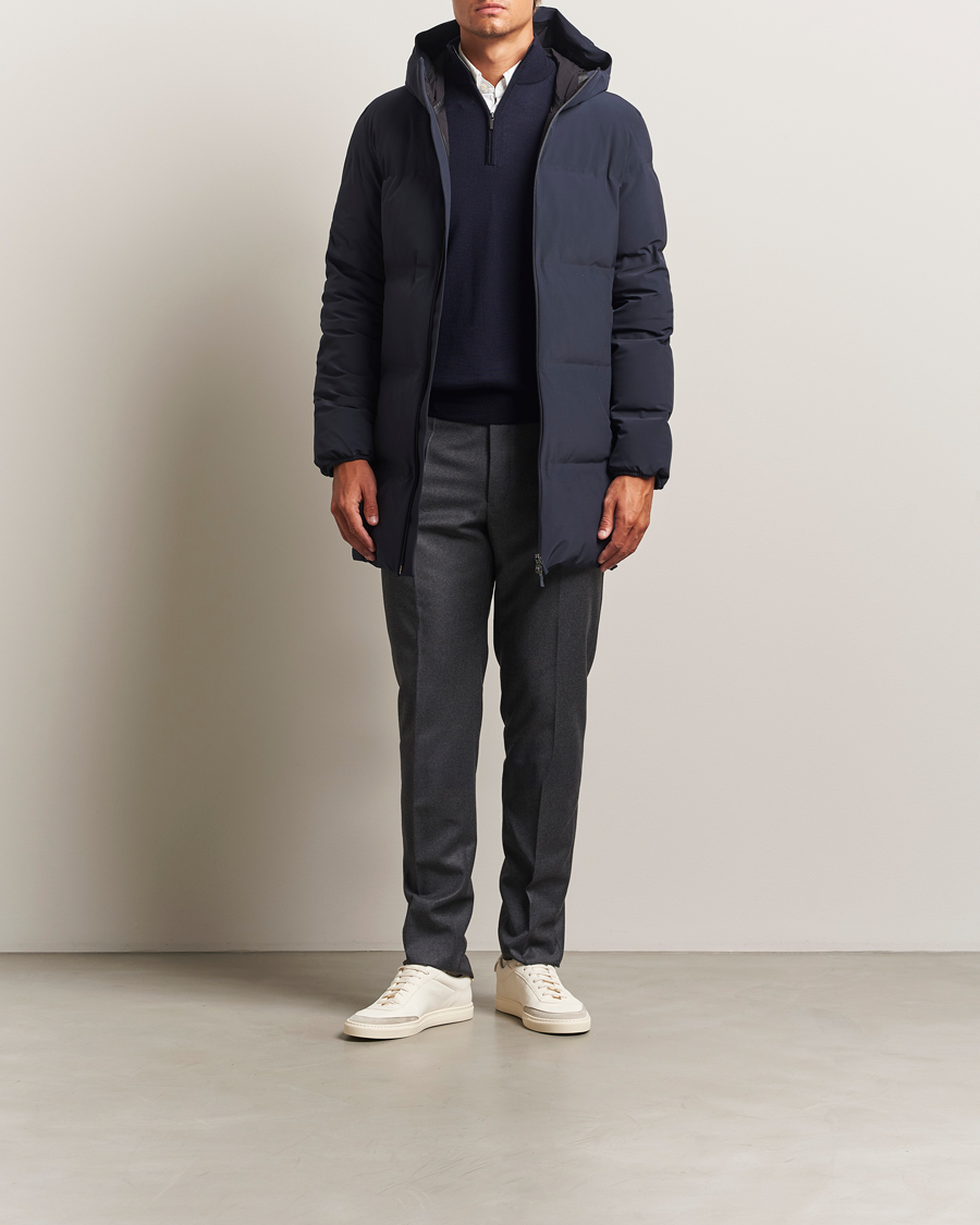 Men | Trousers | Incotex | Regular Fit Worsted Flannel Trousers Grey Melange
