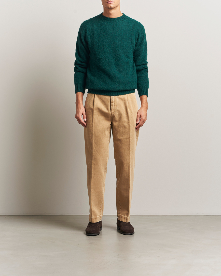 Men | Trousers | Incotex | Regular Fit Bull Denim Slacks Beige