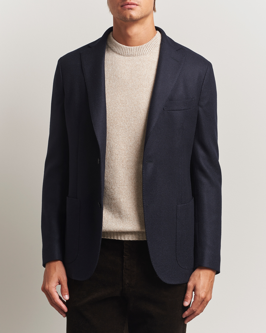 Men | Blazers | Incotex | Wool/Cashmere Blazer Navy