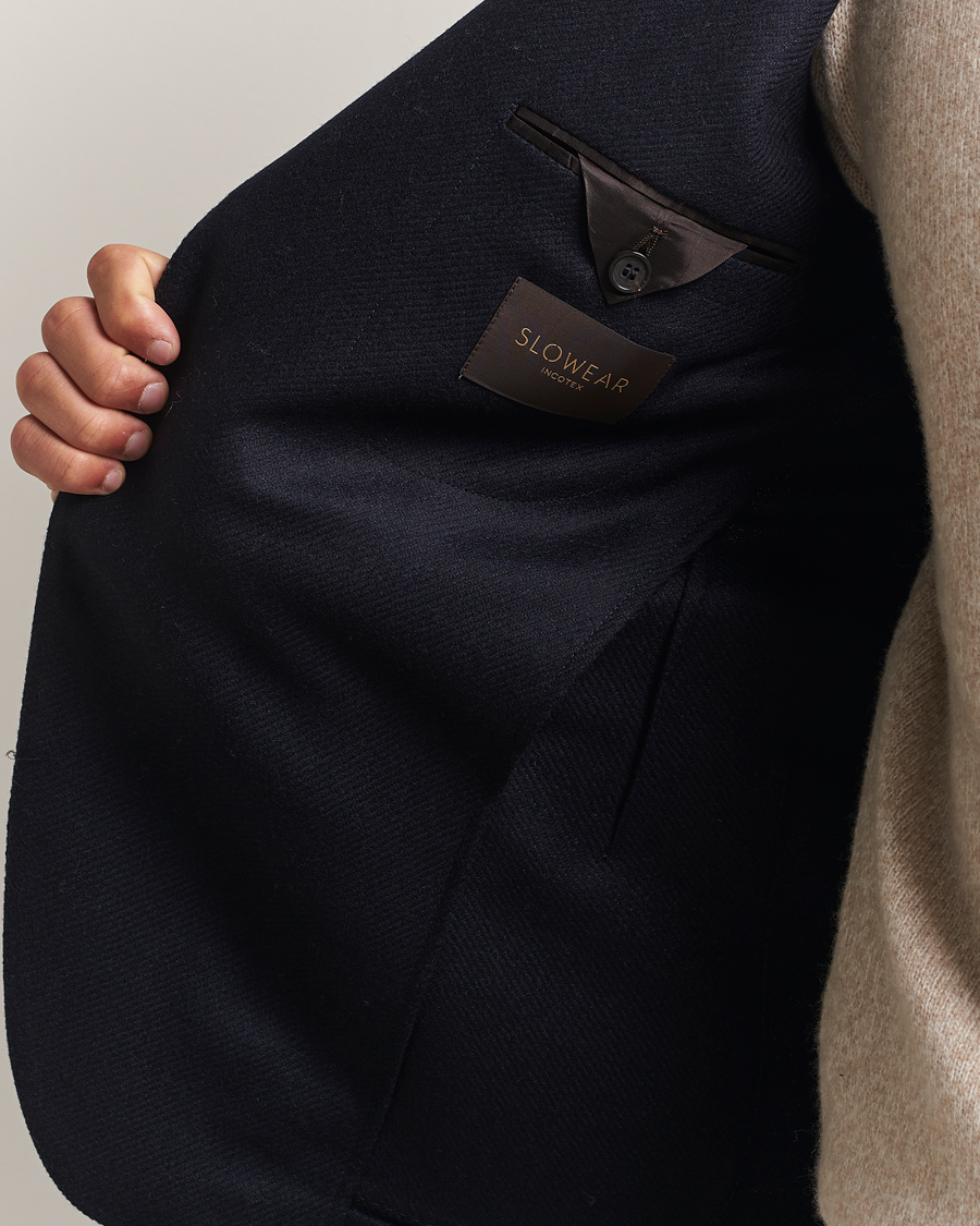 Men | Blazers | Incotex | Wool/Cashmere Blazer Navy