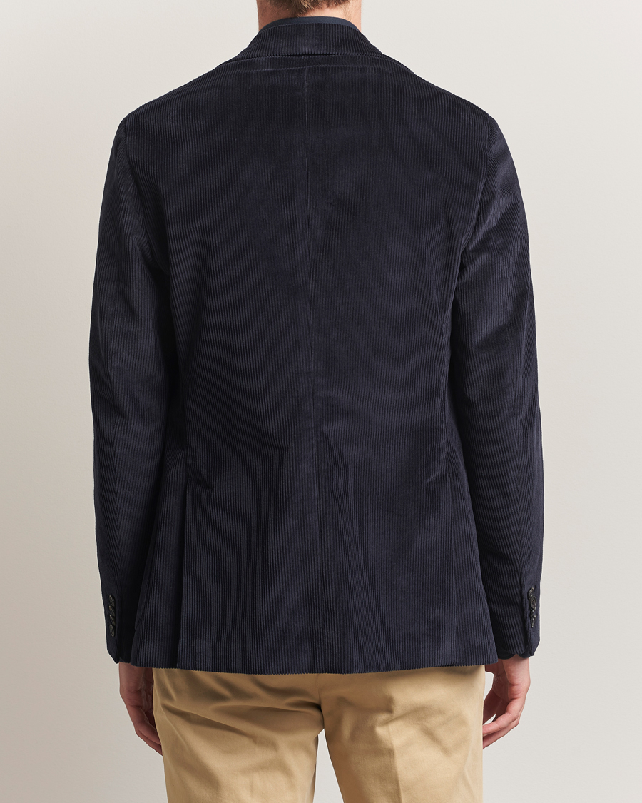 Men | Blazers | Incotex | Corduroy Blazer Navy