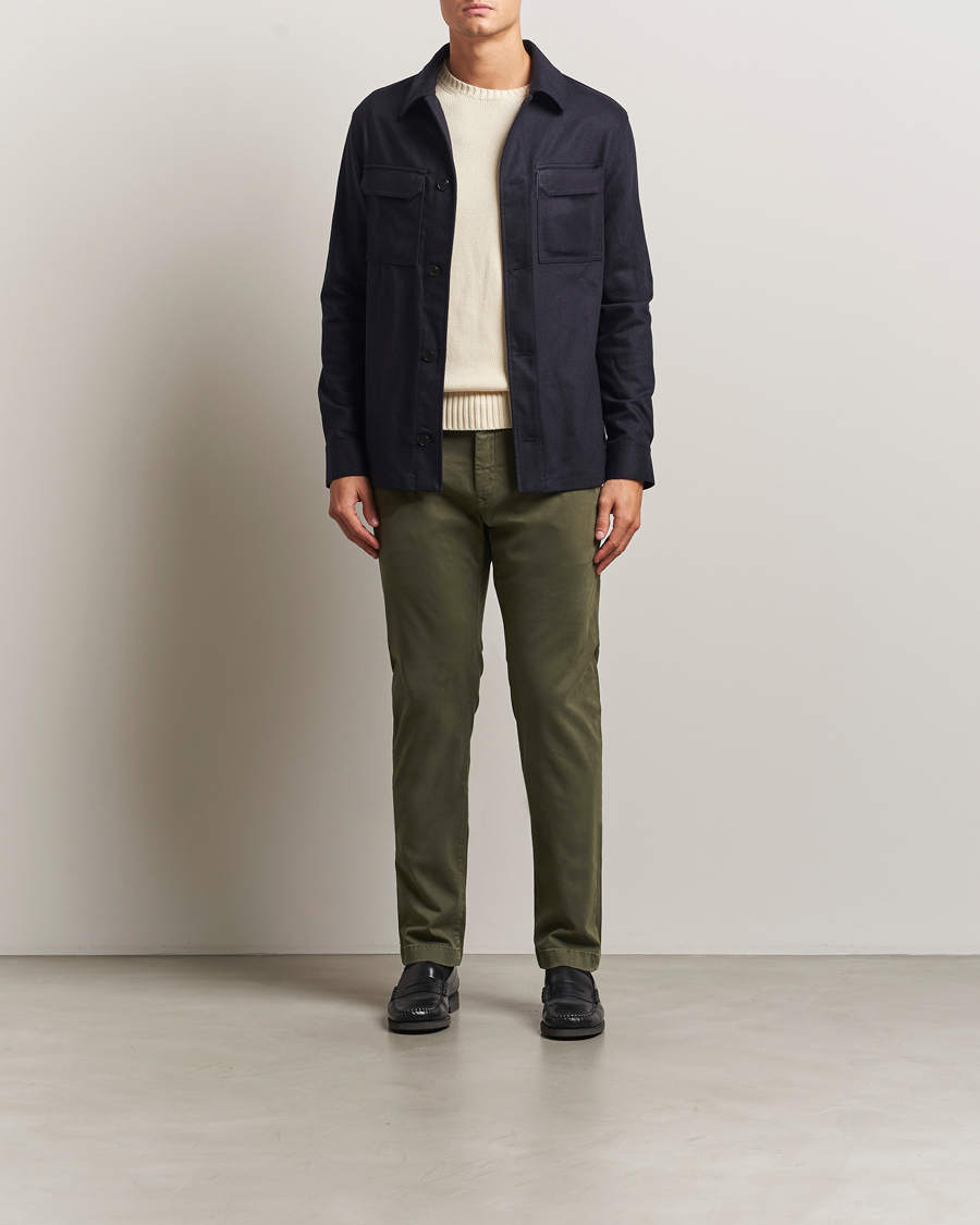 Men | Trousers | Jacob Cohën | Bobby Cotton Chinos Green