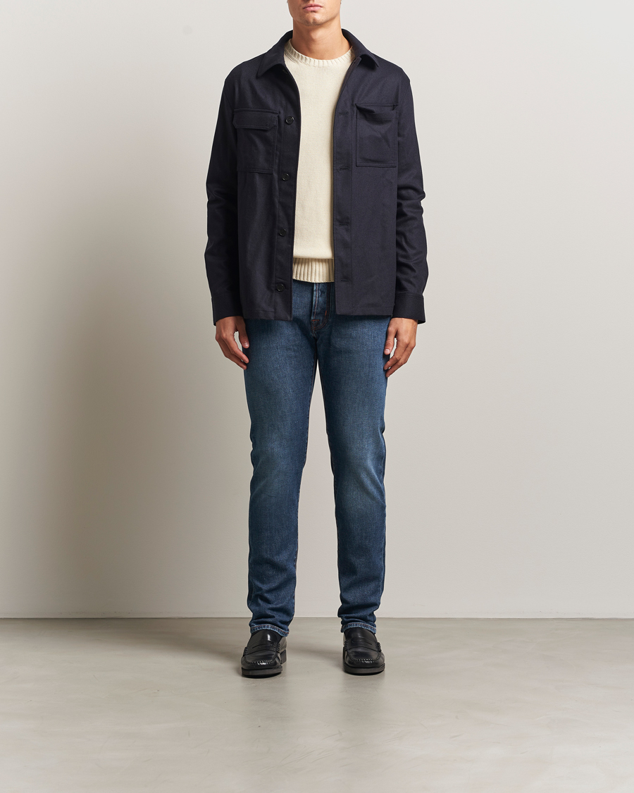 Men | Jeans | Jacob Cohën | Bard Slim Fit Stretch Jeans Blue