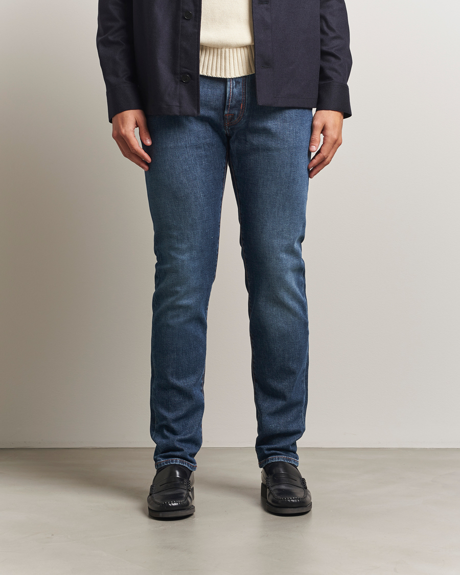 Men | Jeans | Jacob Cohën | Bard Slim Fit Stretch Jeans Blue