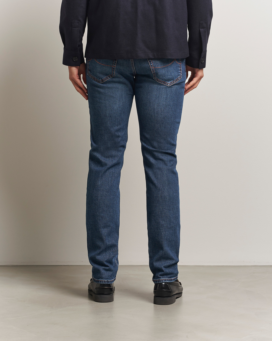 Men | Jeans | Jacob Cohën | Bard Slim Fit Stretch Jeans Blue